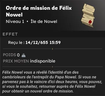 quête Joyeux Nowel dofus