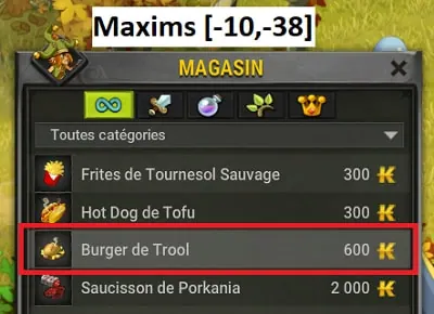 quête La foire du Trool suspectée dofus