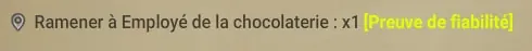 quête Jouer au chocolatier