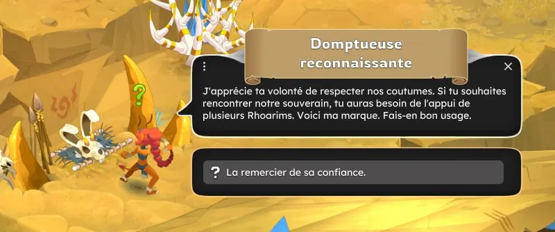 quête Un hôte de marque