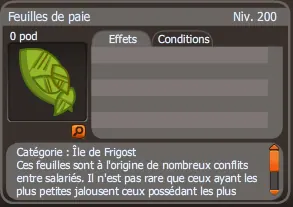 feuilles de paie