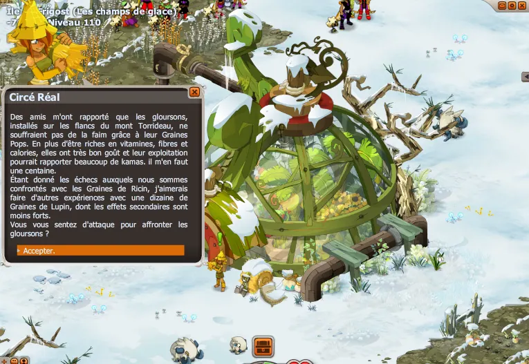 Champ borde le château dofus