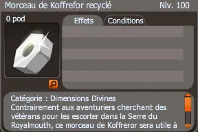 morceau de koffrefor recyclé