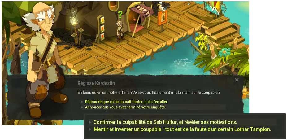 quête Une enquête alambiquée - Résolution dofus