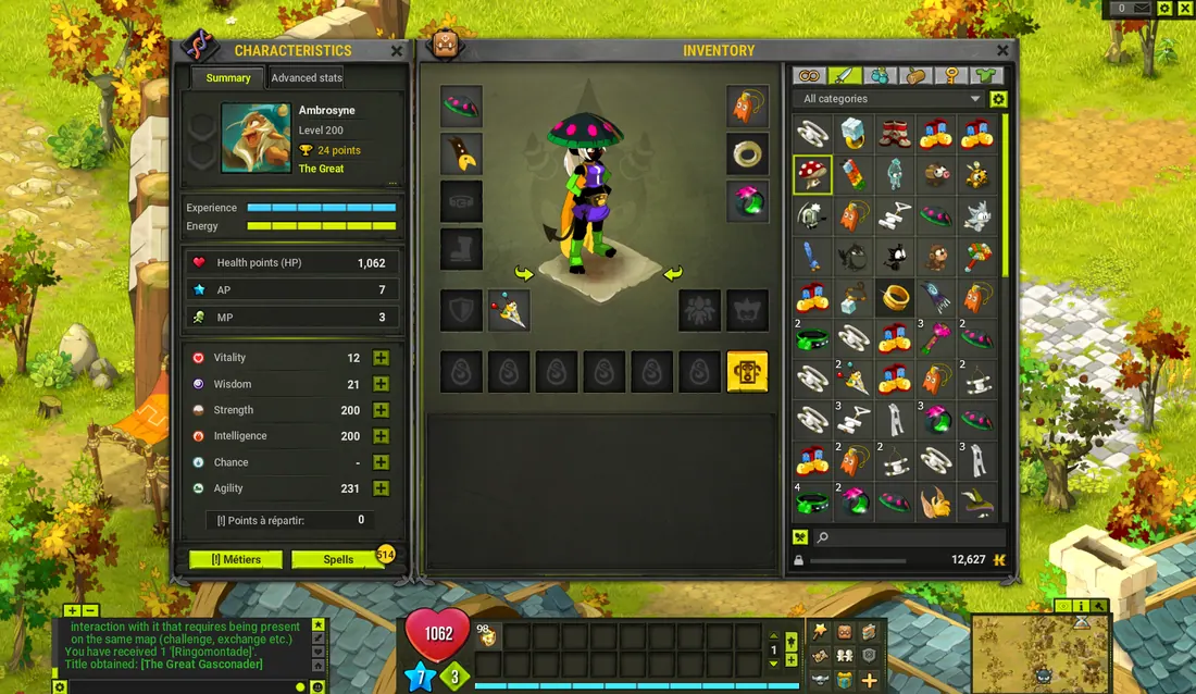 refonte des interfaces dofus