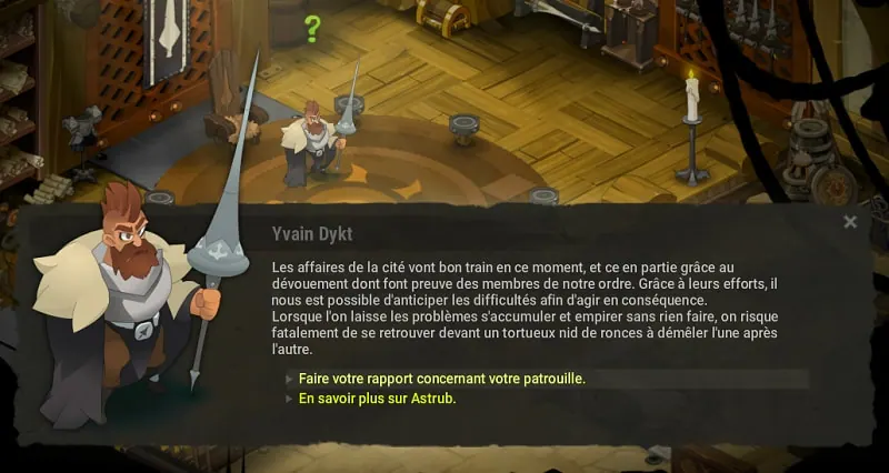 quête La routine anodine du chevalier citadin dofus