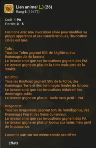 Nouveaux sorts Osamodas