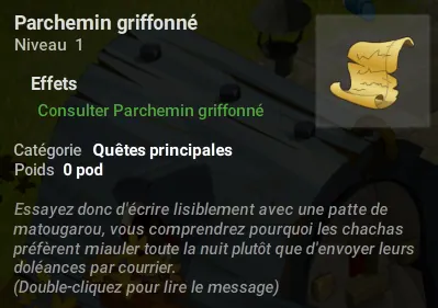 quête Sombres desseins