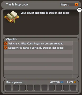 quête T'as le blop coco dofus