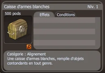 caisse d'armes blanches