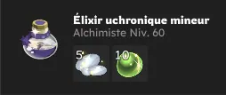 les anomalies temporelles dofus élixir uchronique