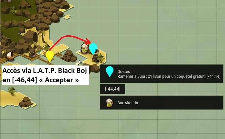 quête Coquetel gratuit dofus