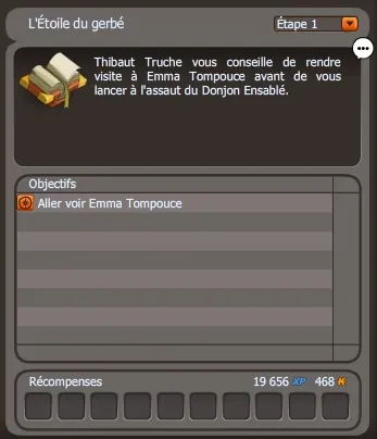 quête L’Étoile du gerbé dofus