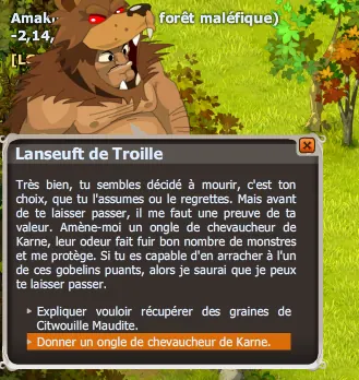 lanseuft de troille dofus