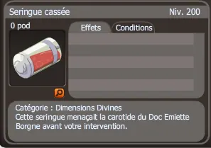 seringue cassée