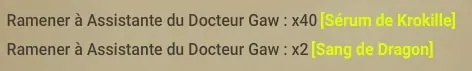 quête Prise de sang dofus