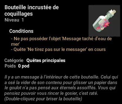 quête Ne tirez pas sur le messager