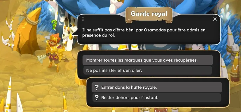 quête Trois coeurs un roi