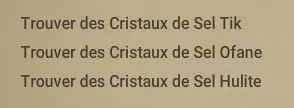 quête Ça manque de sel !
