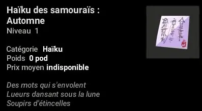 quête Tant de mots et si peu de temps