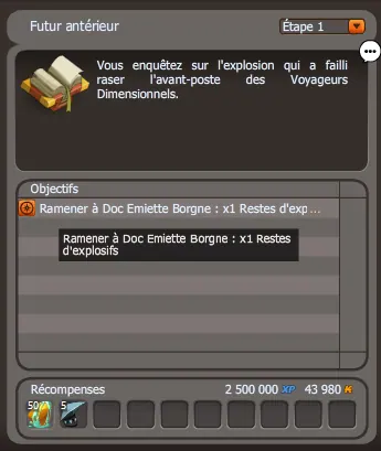 quete Futur antérieur dofus
