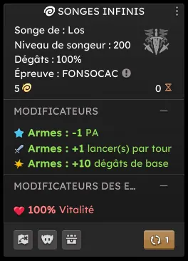Épreuve de Songe fonsocac
