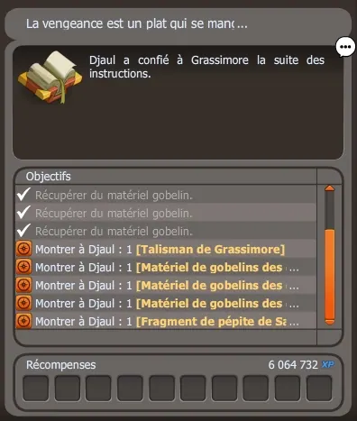 quête La vengeance est un plat qui se mange froid​