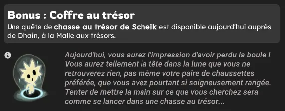 Chasse au trésor de Scheik