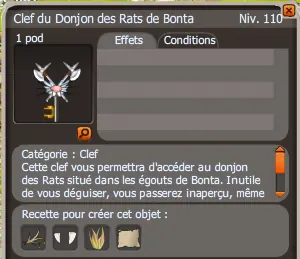 clef Donjon des Rats de Bonta