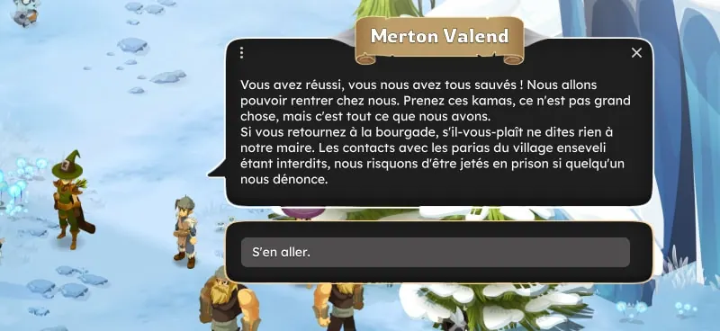 quête Le convoi le sage aussi dofus