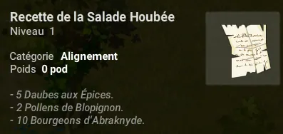 recette de la salade houbée