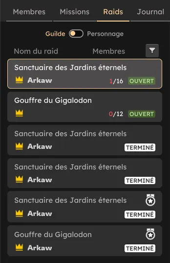 guide guildes dofus