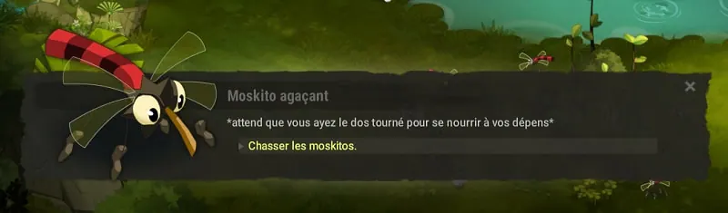 quête Rester planté là