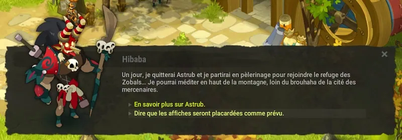 quête Zobal Hibaba et les 40 Roublards dofus