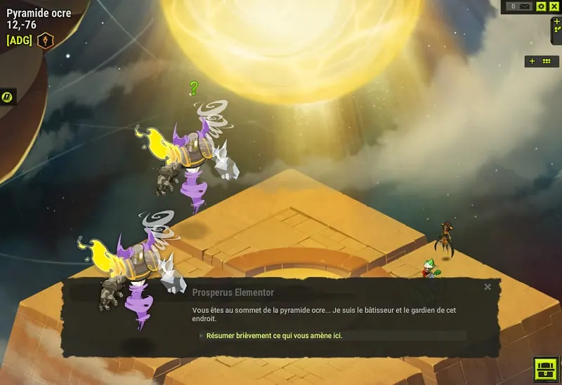 quête Le secret de la pyramide