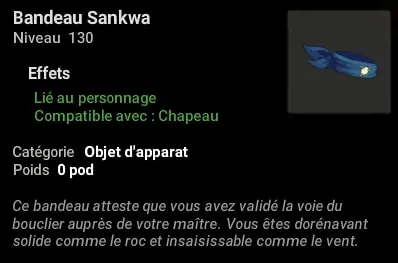 quête Sankwa Voie du bouclier