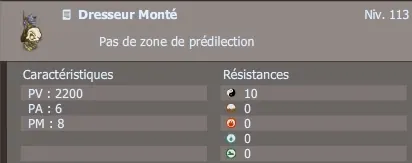 dresseur monté