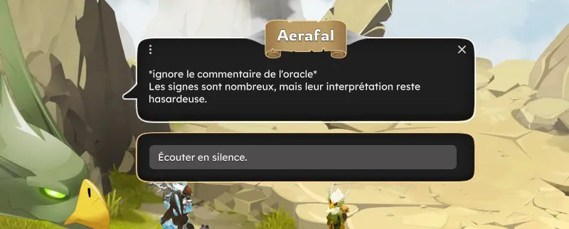 Les Auspices d'Aerafal dofus