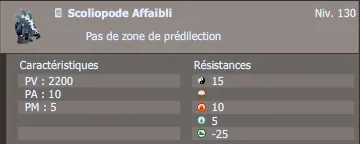 scoliopode affaibli