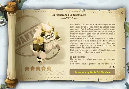 Avis de recherche Fuji Givrefoux