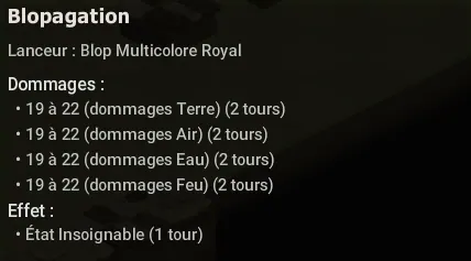 expédition du blop multicolore royal