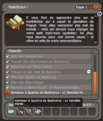 malédiction dofus