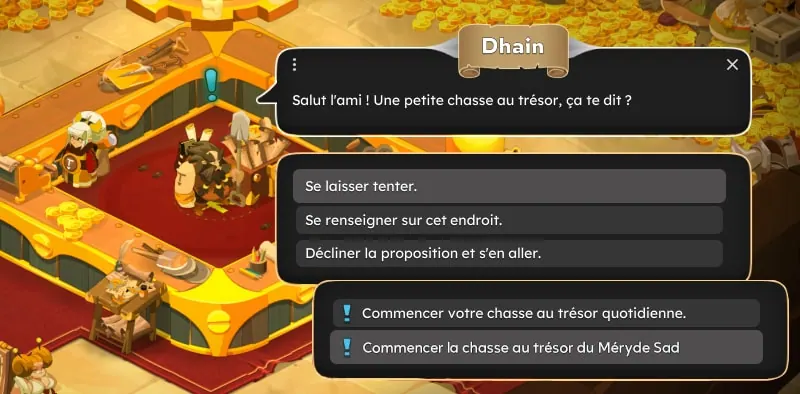 Chasse au trésor de Sad