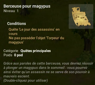 quête Le jour des assassins