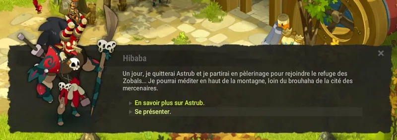 quête Zobal Hibaba et les 40 Roublards dofus