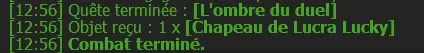 quête L'ombre du duel chapeau de lucra lucky
