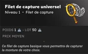 filet de capture élevage dofus