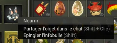 Nourrir un familier ou montilier