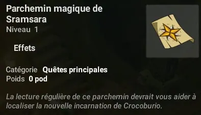 quête À la recherche de Crocoburio