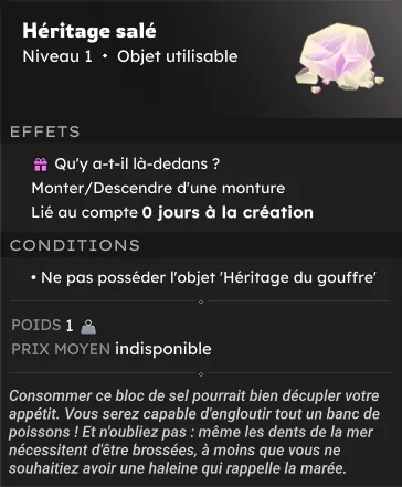 Saison Ocre dofus héritage